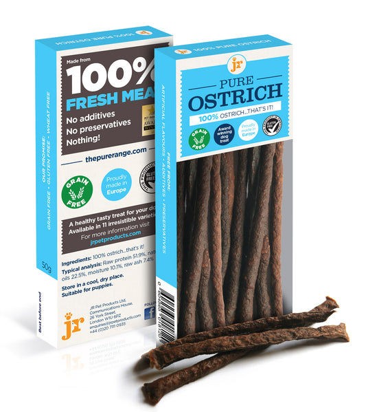 JR Pure Meat Sticks Ostrich 50g