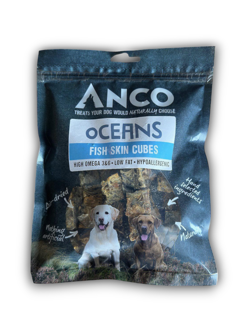 Anco Oceans Fish Skin Cubes 100g