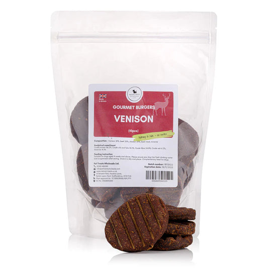 Natural Treats Gourmet Burgers Venison 1kg