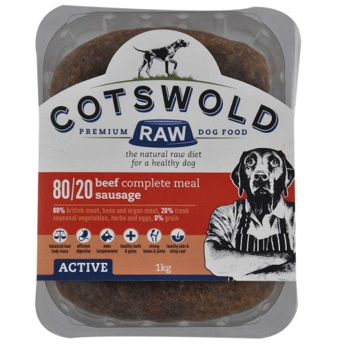 Cotswold Active 80:20 Sausages Beef 1kg