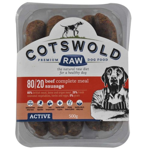 Cotswold Active 80:20 Sausages Beef 500g