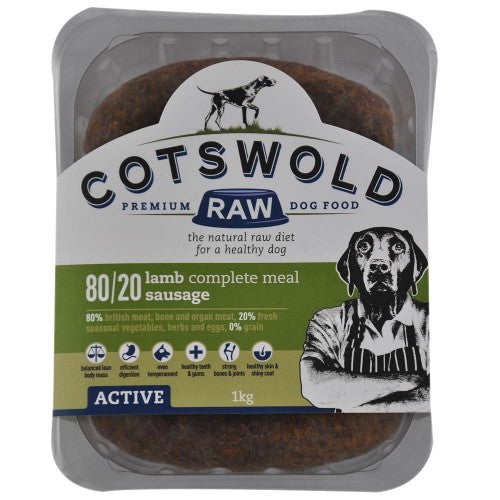 Cotswold Active 80:20 Sausages Lamb 1kg