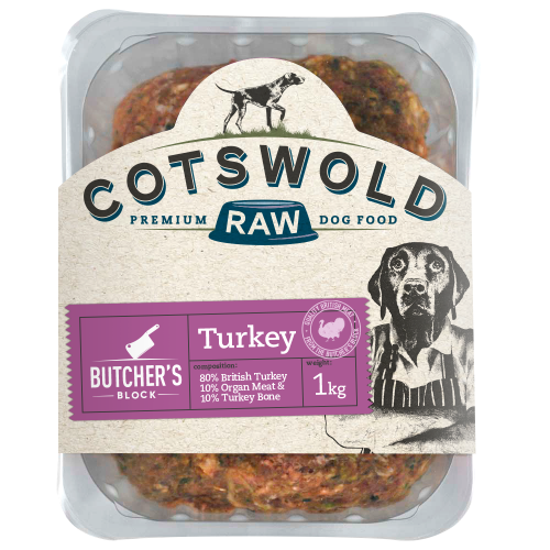 Cotswold Active Butchers Block 80:10:10 Turkey 1kg
