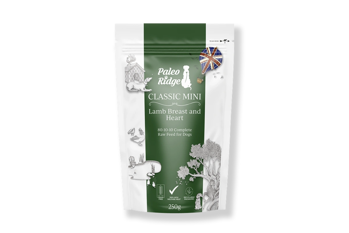 Paleo Ridge Classic Mini Lamb Breast and Heart 250g