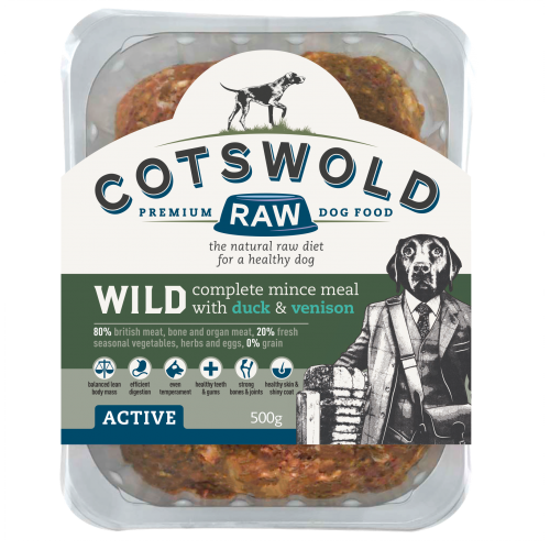 Cotswold Active 80:20 Wild Duck & Venison 500g