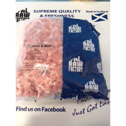 Raw Factory Duck & Beef 1kg