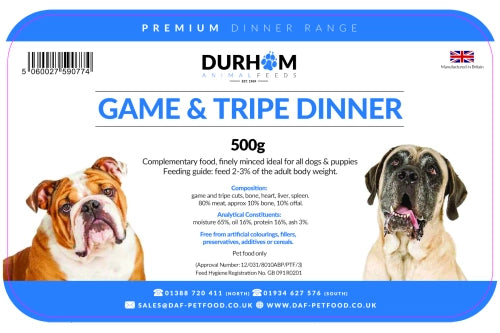 DAF Game and Tripe Dinner 500g