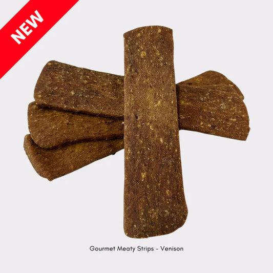 Natural Treats Gourmet Meaty Strips Venison 4pcs