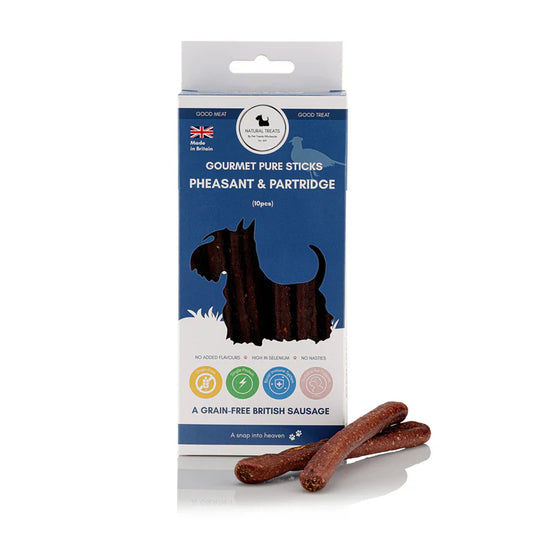 Natural Treats Gourmet Pure Sticks Pheasant & Partridge 200g