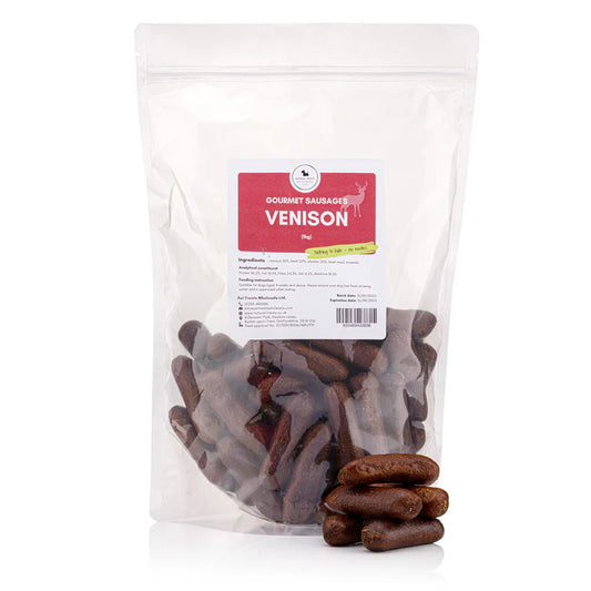 Natural Treats Gourmet Sausages Venison 1kg