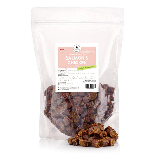 Natural Treats Gourmet Slices Salmon & Chicken 1kg