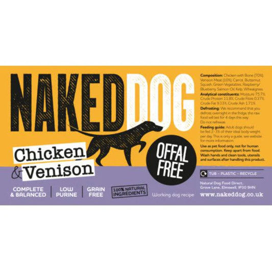 NAKEDDOG Offal Free Chicken & Venison 2x500g