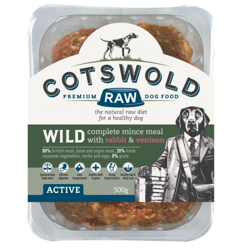 Cotswold Active 80:20 Wild Rabbit & Venison 500g