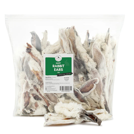 Natural Treats Hairy Rabbit Ears 1kg