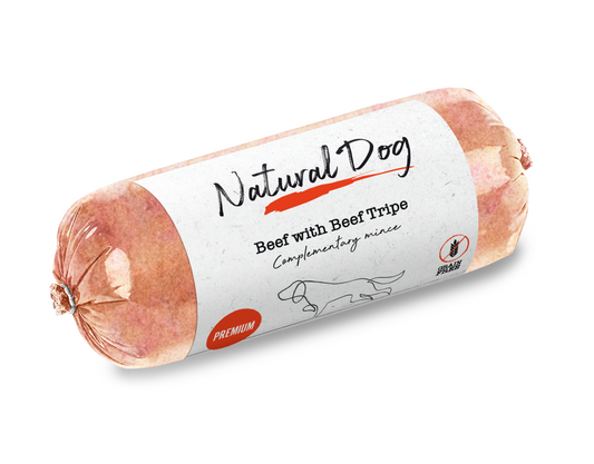 Natural Dog Premium Beef with Beef Tripe 500g